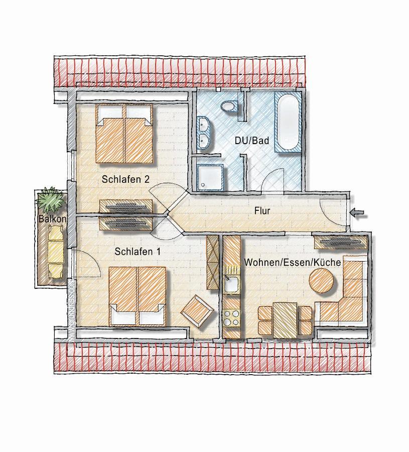 Dyke Appartements Büsum Zewnętrze zdjęcie